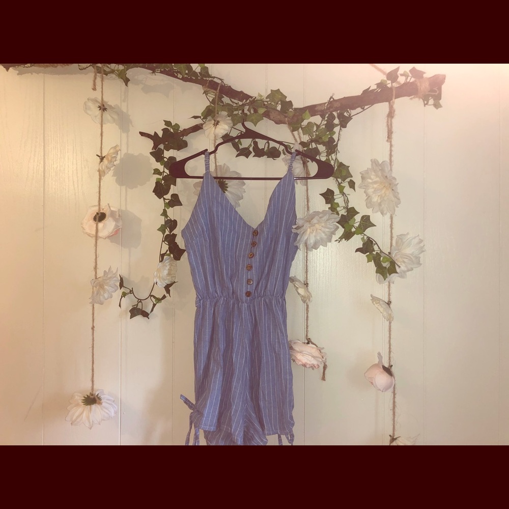 Blue & White Romper!